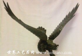 大黑鹰(鸡翅木雕组图) 70x18x17 CM