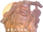 弥乐佛阴阳帽(鸡翅木木雕